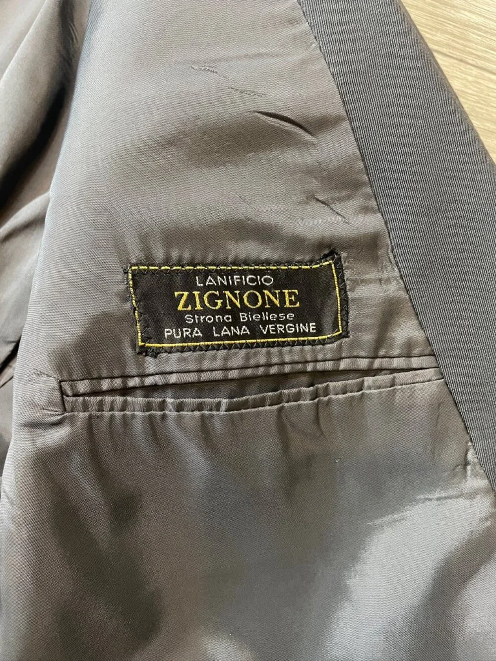 Marzotto Principe Gray Virgin Wool Double Breasted Blazer Men's Italy